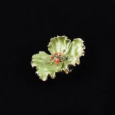 Vintage Kramer Frosted Mint Green Enamel Flower Brooch - Etsy