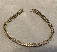 Ruby and Diamond Vintage Line Tennis Bracelet in 18k Yellow ...