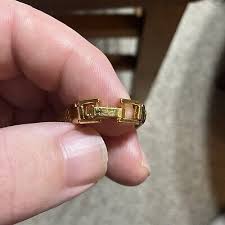 Vintage Napier 29” Gold Plated Herring Bone Chain