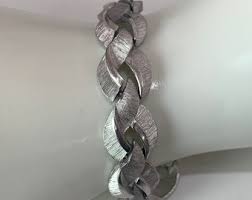 Vintage Trifari Bracelet Shiny/brushed Links in Silver Tone ...