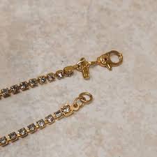 Fashion Estate Costume Jewelry Vintage Necklace Rhinestone Gold Signed MONET | eBay