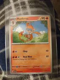 Monferno Pokemon • Common • 032/167 Twilight Masquerade | eBay