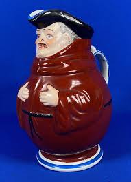 RARE Antique Depose Creil Et Montereau French "Monk Character" Toby Jug Pitcher | eBay