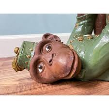 1960's Plaster Bell Hop Monkey Side Table With Glass Top ...