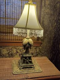 Vintage Dancing Monkeys Palm Tree Table Lamp Broadway ...