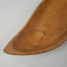 VTG Leilani Monkey Pod Wood Leaf Tray Hollywood Regency MCM Tiki Farmhouse | eBay