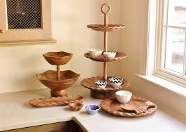 Fundamental Wood 3-Tiered Stand | Dessert Stand | Coton Colors