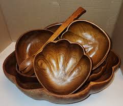 Monkey Pod Wood Salad Bowl - Etsy