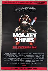 Monkey Shines 1988 Home Video Horror Movie Poster 26X40 ...