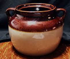 Vintage Three Brown Pot 6" Opening and 6" Deep - Etsy