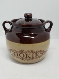 Cookie Jar Monmoth Pottery Animal Treat Stoneware Pot ...