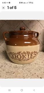 Monmouth USA Pottery Stoneware Beanpot/Cookie Jar | eBay