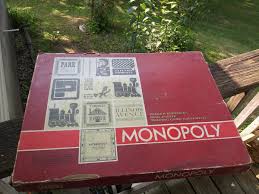 Monopoly Deluxe Box Trading Game Equip (Brown Banker Tray & 1961 Gray Board) | eBay