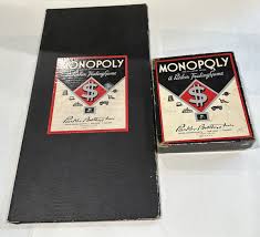 Vintage Monopoly Board Game 1935 1946 Black Box Parker Brothers Complete | eBay