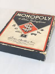 Vintage Monopoly Boxed Game Pieces, Wood Houses, Money, Property Cards - Etsy