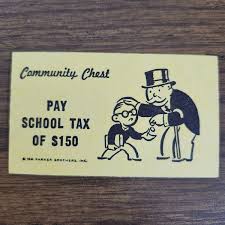 Replacement Pay School Tax Community Chest Card Regular ...