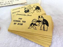 1961 Vintage Monopoly Chance & Community Chest Cards Game ...