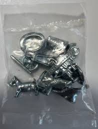 Classic Monopoly Token Pieces Set Of 10 Metal Pewter Game Replacement | eBay