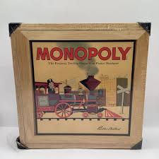 2001 MONOPOLY Parker Brothers Nostalgia Board Game in Wood ...