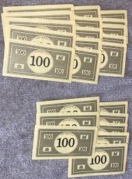 1999 Monopoly Board Game Replacement Parts 23 Lt. Gold 100 ...