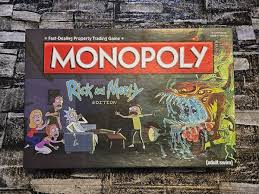 Monopoly Rick and Morty Adult Swim Edition Board Game 100 ...