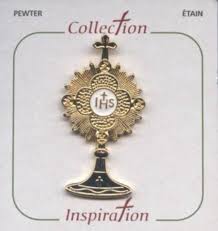 Holy Eucharist Monstrance Pin