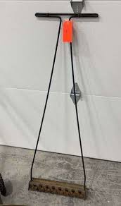 Vintage push mower and snow blade - Schneider Auctioneers LLC