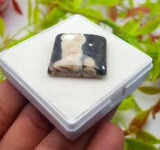 Jasper, Natural Ocean Jasper, Square Smooth Cabochon Loose ...