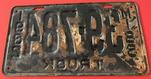 Vintage 1932 Mississippi Truck License Plate 39-784 | eBay Australia