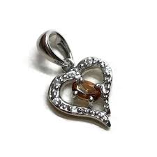 Smoky Quartz Pendant /heat Shpaed Pendant/best Gift Idea/best Birthday Gift/sterling Silver 18K Gold Plating /great Gatsby Pendant - Etsy