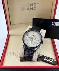 Modern and Masculine Chronograph Faux Leather Watch for Men ...