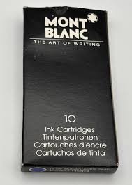 Vintage Mont Blanc 10 Ink Cartridges Royal Blue with Box New Old Stock Open Box | eBay