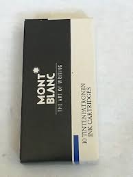 Montblanc Ink Cartridges, Art # 16110-NOS | eBay