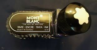 Vintage Montblanc Fountain Pen Ink Black Ink In Inkwell 52ml New In Box 39100 | eBay