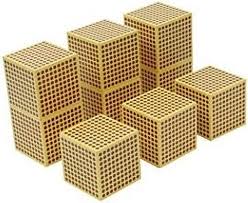 Montessori Toys for 2 3 Years Old 4 Years Old 9 Wooden Thousand Cubes Decimal System Math Games for Kids 6-8 Preschool Learning Mathematics Materials Educational Toys Math Cubes - Walmart.com