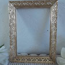 Vintage Ornate Gold Metal Picture Frame 5 X 7 Photo ...