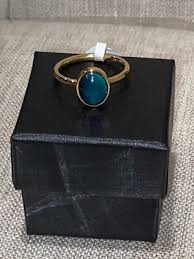 Oval Stone Stainless Steel Gold Mood Ring Size 7 + Color Chart + Gift Box & Bag | eBay