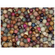 Vintage Clay Marbles x 25, Dyed, Natural, Glazed. For Sale ...