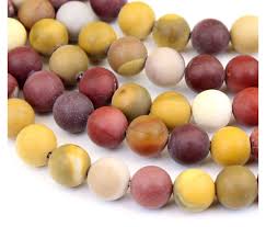 Matte Mookaite Beads, Natural Multicolor, 12mm Round ...