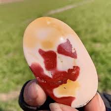 52G Natural Mookaite Hand Carved palmstone Reiki Crystal ...