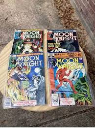 Marvel Comic Group Moon Knight 1980-1981, Collectible Rare Comic Magazines Lot of 4. Bin #11G - Etsy