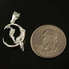 925 silver moon rider charm pendant with swinging girl ...