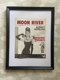 Moon River from Breakfast at Tiffany's, framed 1961 vintage ...