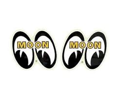 Mooneyes Eye Logo Stickers - Pair - Affordable Street Rods