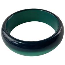 Similar Items to Luminous Deep Green Moonglow Bangle