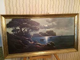 Moonlight over Capri oil painting by Carlo Casati for Sale in ...