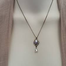 Michal Negrin Necklace Aurora Borealis Crystals Victorian ...