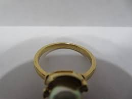 18Kt HGE Gold Ring w/ Synthetic Pearl | eBay