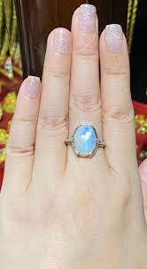 Vintage Sterling Silver Natural Moonstone Dragonfly Ring ...