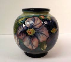 William Moorcroft CLEMATIS Art Pottery 6.25" Vase, c. 1928 ...